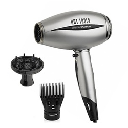 Hot Tools Diamond Platinum Ionic Salon Hair Dryer - 1600 Watt (#HTP2400)
