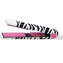 Hot Tools Ceramic Tourmaline Pink Zebra Flat Iron - 1" (#HT3161)