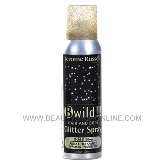 Jerome Russell B Wild Hair and Body Glitter Spray - Gold & Silver 2873