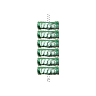 Jet Set EZ Green Grip Rollers - 7/8" (6 Pack)