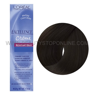 L'Oreal Excellence Creme Resistant Gray - Dark Brown 4X