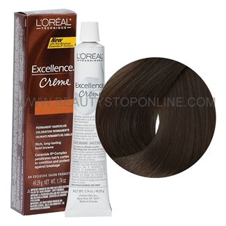 L'Oreal Excellence Creme Resistant Gray - Light Mahogany Brown 6.5X