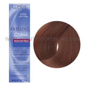 L'Oreal Excellence Creme Resistant Gray - Light Auburn Brown 6.6X