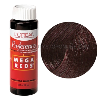 L'Oreal Preference Mega Reds Dark Intense Copper Red #MR7