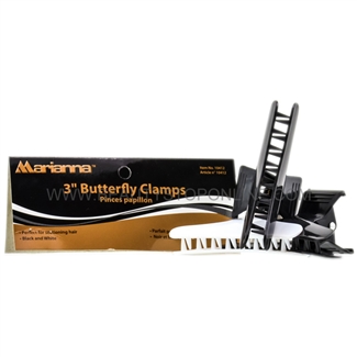 Marianna 3" Butterfly Clamps, 12 Pack
