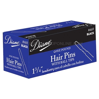 Diane 1 3/4" Black Hair Pins, 1 Pound