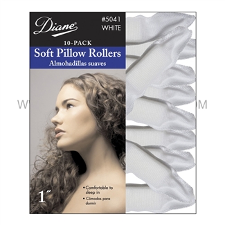 Diane Soft Pillow Rollers White #5041