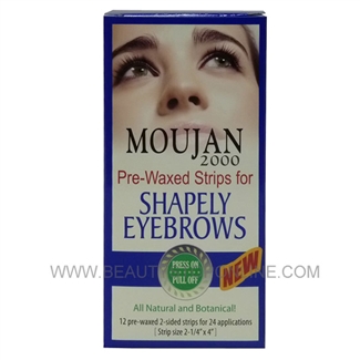 Moujan 2000 Pre-Waxed Strips For Shapely Eyebrows