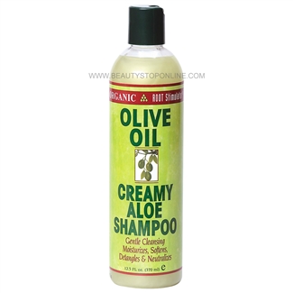 Organic Root Stimulator Olive Oil Creamy Aloe Shampoo 12.5 oz