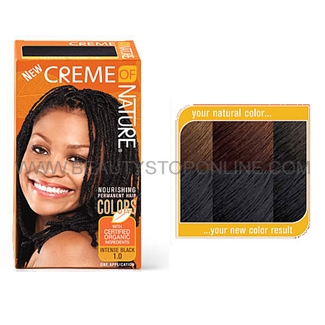 Creme of Nature Nourishing Hair Color 1.0 Intense Black