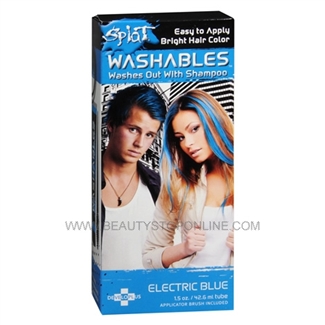 Splat Electric Blue, Washables Hair Color