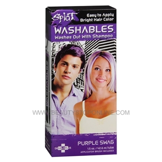 Splat Purple Swag, Washables Hair Color