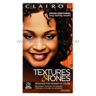 Clairol Textures & Tones Dark Brown 2N