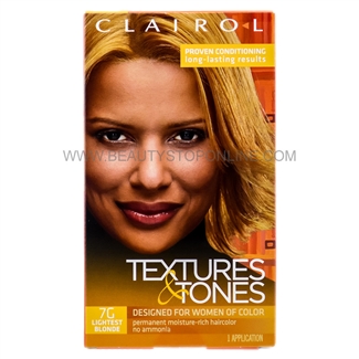 Clairol Textures & Tones Lightest Blonde 7G