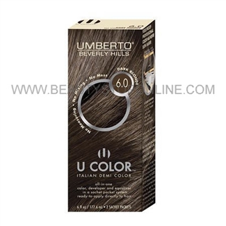 Umberto U Color Italian Demi Color Kit 6.0 Dark Blonde