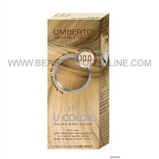 Umberto U Color Italian Demi Color Kit 10.0 Extra Light Natural Blonde