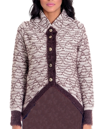 Women BROWN Designer Knit Sweater