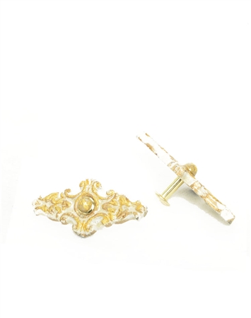 Janick Designer Hand-Crafted Cufflinks Flat Gold