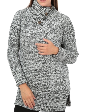 Women Grey Designer Knit Sweater