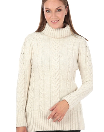 Women Beige Designer Knit Sweater