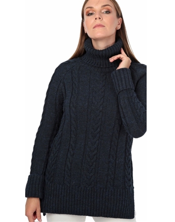 Women Navy Designer Knit Sweater