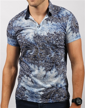 Artistic Luxury Navy Polo Shirt