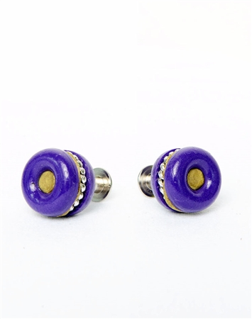 Janick Luxury Hand-Crafted Cuff Links | Purple Bagel