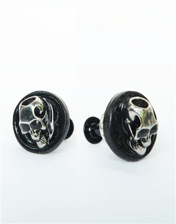 Janick Luxury Hand-Crafted Cuff Links | Black Skull Pond