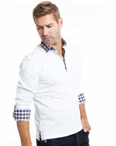 Maceoo Echo Polo L DC Race White Blue