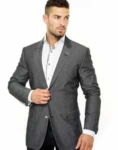 Maceoo Momentum Blazer Socrate Grey Jean