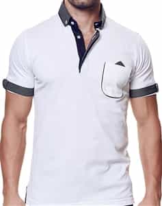 Designer White Polo