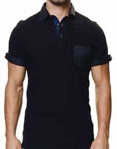 Luxury Black Polo Shirt