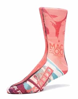 Men Unique Pink Socks