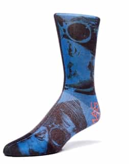Men Socks: Blue Unique Socks