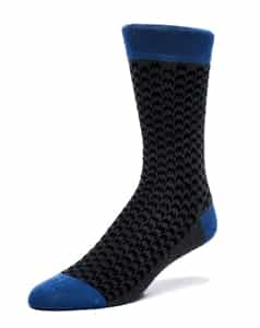 Black Blue Dress Socks: Men Dress Socks By maceoo Bat 1
