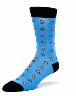 Maceoo: Blue paisley Socks