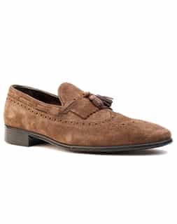 Brown Suede Loafers