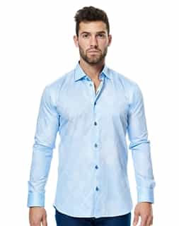 Elegant Blue DressShirt