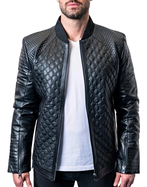 Maceoo black leather Jacket