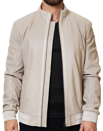 White Genuine Leather Jacket