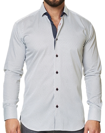 White Navy Sport Shirt