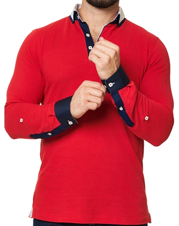 Maceoo Unrivaled  Polo L Solid Red Dc