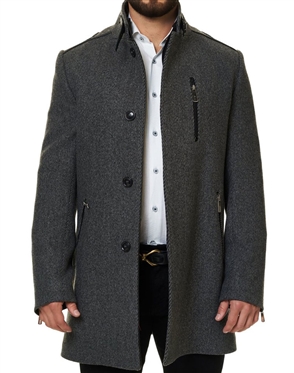 Luxury Grey Peacoat