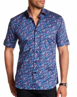 Paisley Short Sleeve Button Down