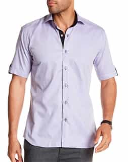 Lilac Short Sleeve Dress Shirt