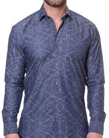 Unique Navy Dress Shirt