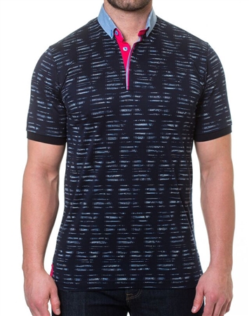 Modern Navy Short Sleeve Polo