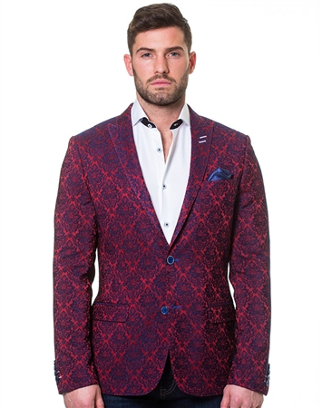 Luxury Burgundy Blazer