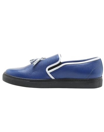 Men Shoes- Blue Slip On Designer Sneakers