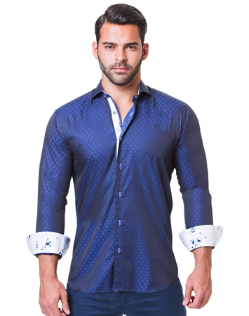 Stylish Navy Dress Shirt